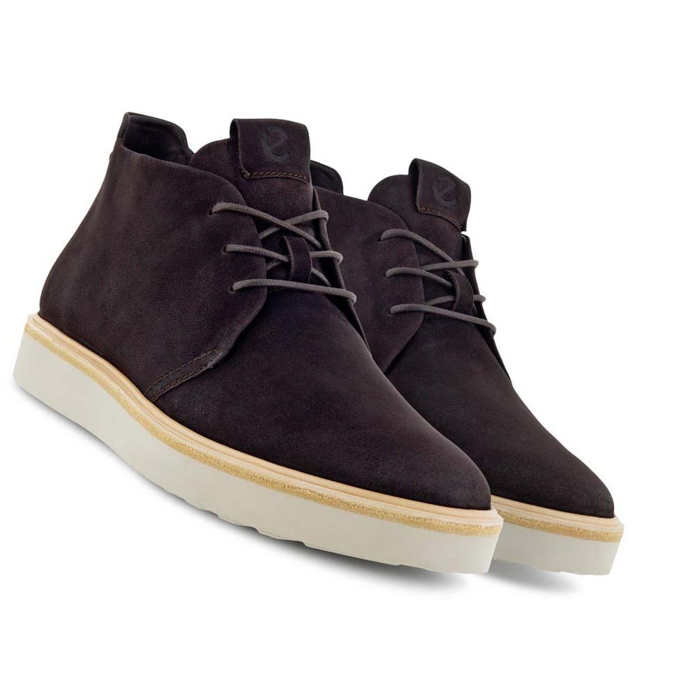 Men's Ecco Techwelt Chukka Boots Black | Canada 450TCE